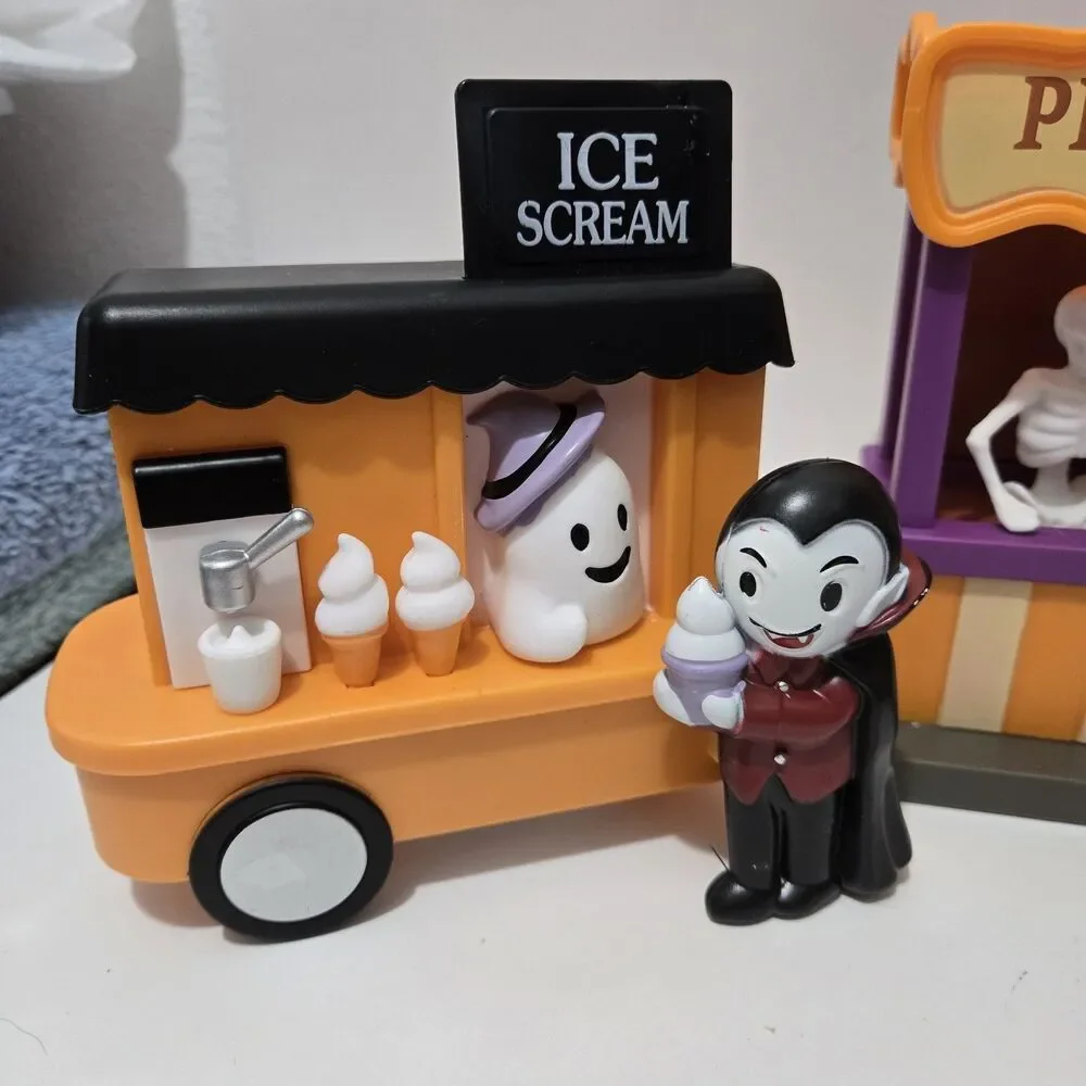 2026 Target Bullseye 3pc Halloween Carnival Spooky Town Village Set NEW